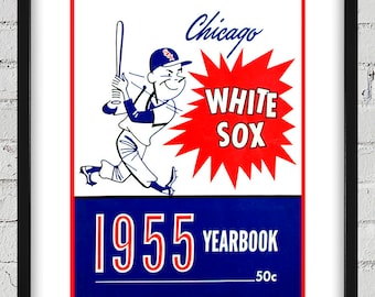 1955 Vintage Chicago White Sox Yearbook Cover - Digital Reproduction