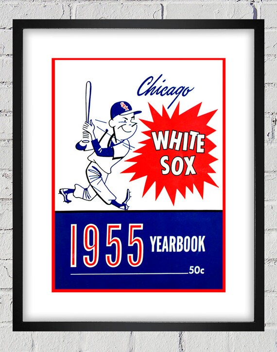 1955 Vintage Chicago White Sox Yearbook Cover - Digital Reproduction