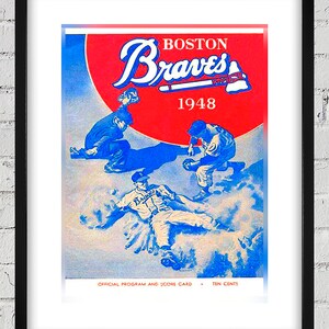 1948 Vintage Boston Braves Program Cover - Digital Reproduction
