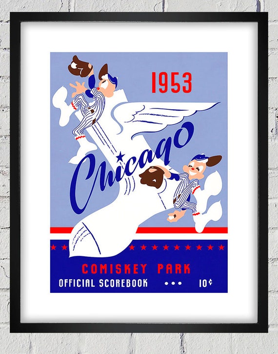 1953 Vintage Chicago White Sox Scorebook Cover - Digital Reproduction