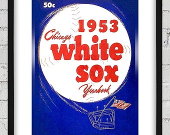 1953 Vintage Chicago White Sox Yearbook Cover - Digital Reproduction