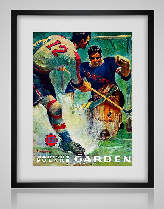 1940-1941 Vintage New York Americans - New York Rangers Hockey Program - Digital Reproduction