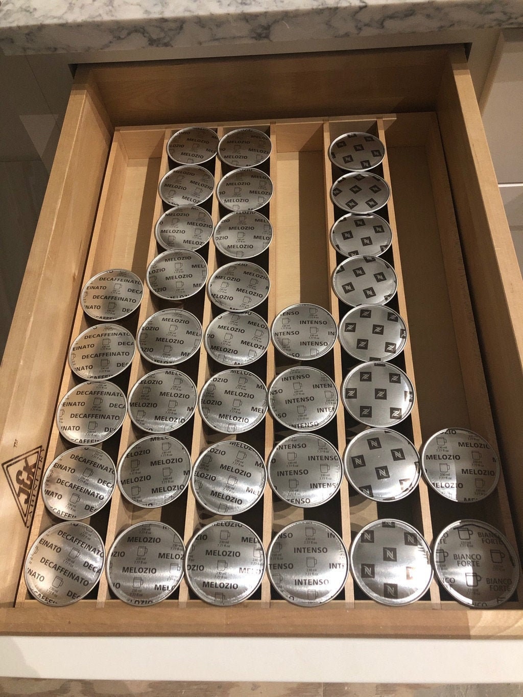 20 Coffee Nespresso Pod Capsule Drawer Holder Capsules Organiser