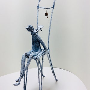 Craft paper sculpture Insomnia Interior dolls