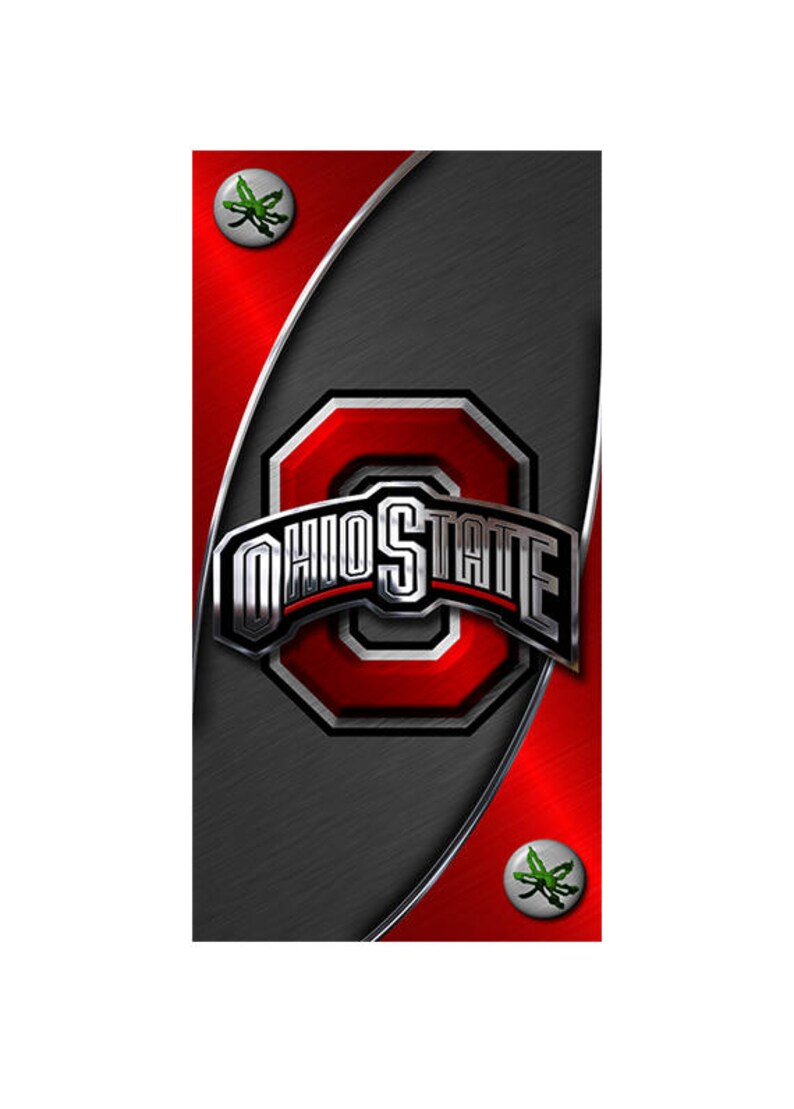 Ohio State Brushed Metal Bag Game Sticker CUSTOM VINYL Cornhole Board DECAL 1 Please Read The Item Details