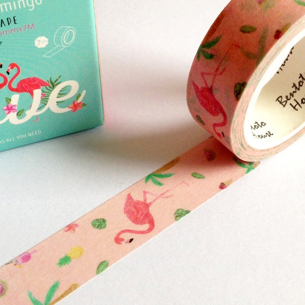 Flamingo Washi Tape Etsy