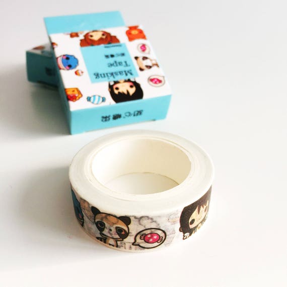 Kawaii Stationery Washi Tape  Kawaii Cartoon Adhesive Tape