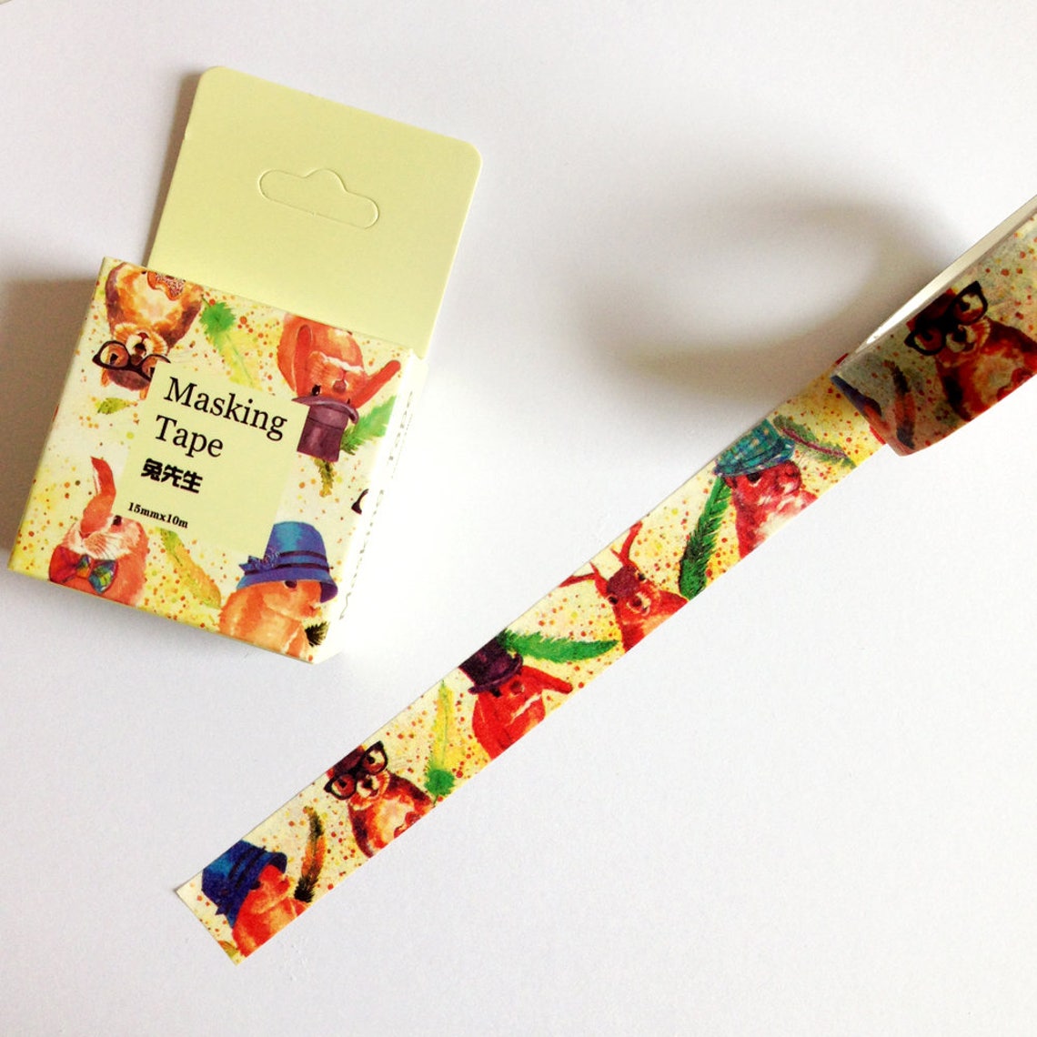 Bunny Rabbit Washi Tape Rabbits Masking Decorative Tape Etsy