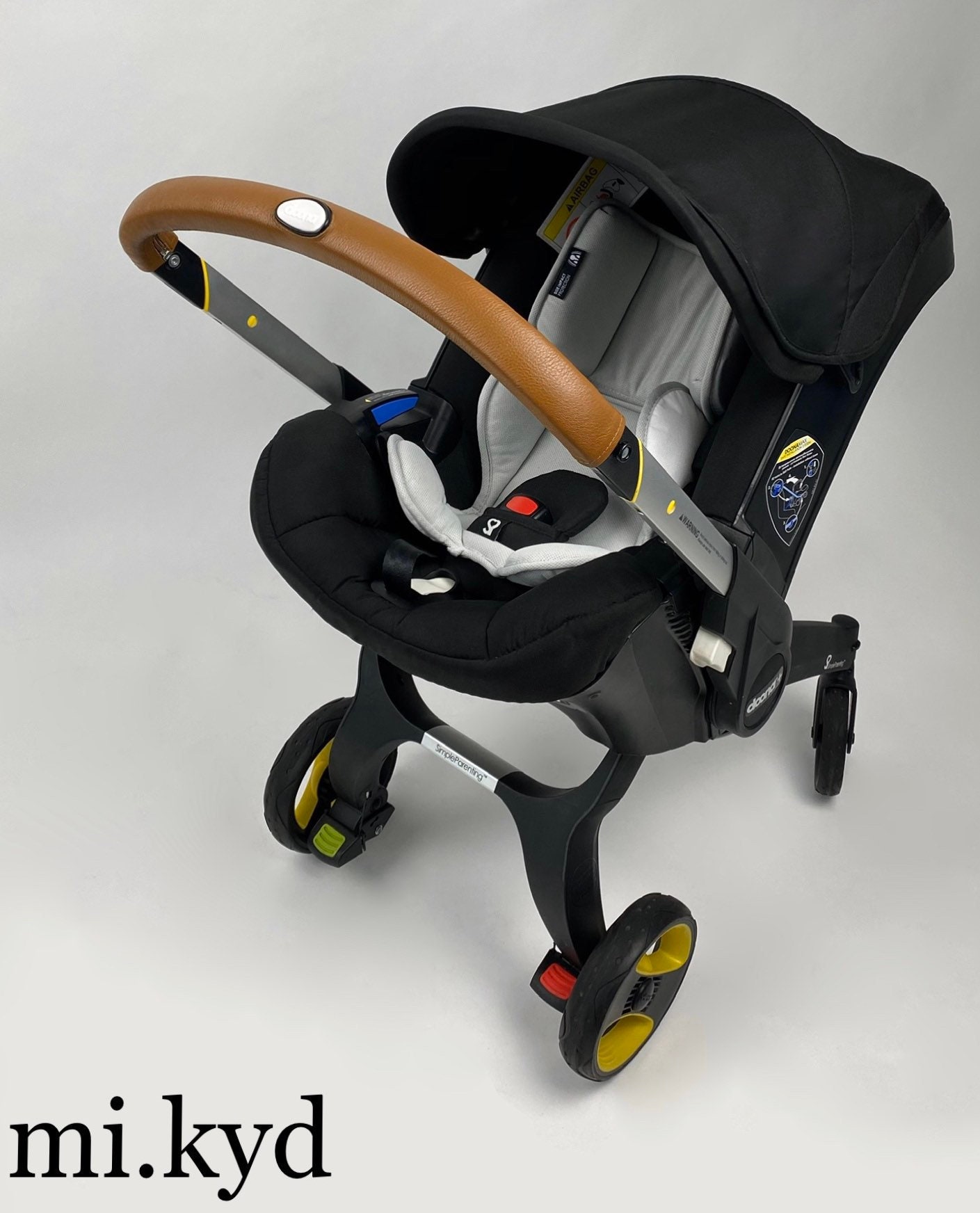 stroller handle cover leather
