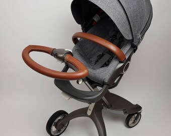leather handle stroller