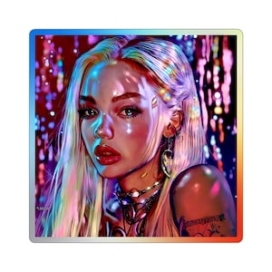 Raver Siren Holographic Sticker | Die-Cut Festival Vibes