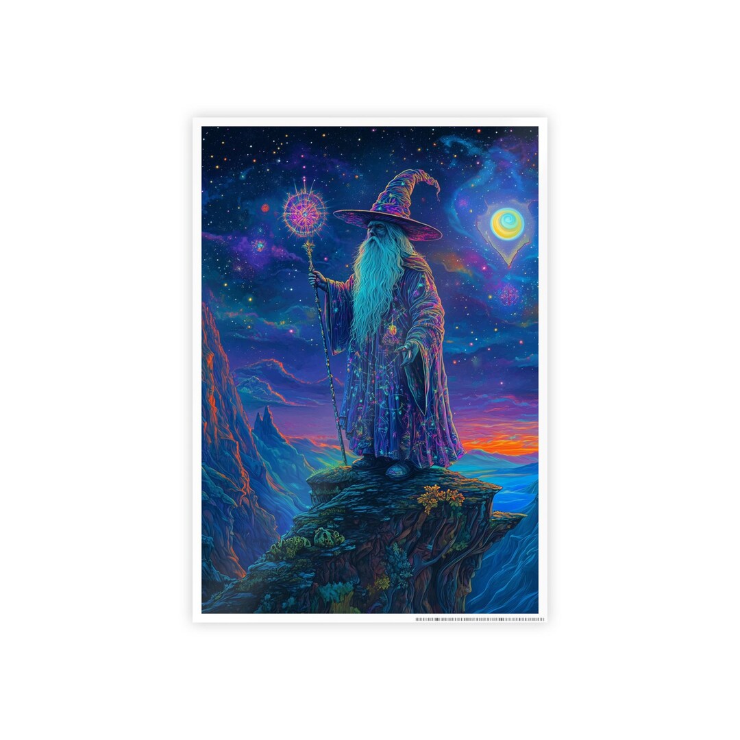 Mystical Wizard High-gloss Poster | Mesmerizing Fantasy Art With ...