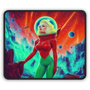 Space Babe muismat | Gamingmuismat | Sci-Fi-muismat | Aangepaste muismat