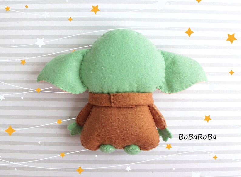 Yoda felt pattern Baby yoda sewing Alien plush toy Easy