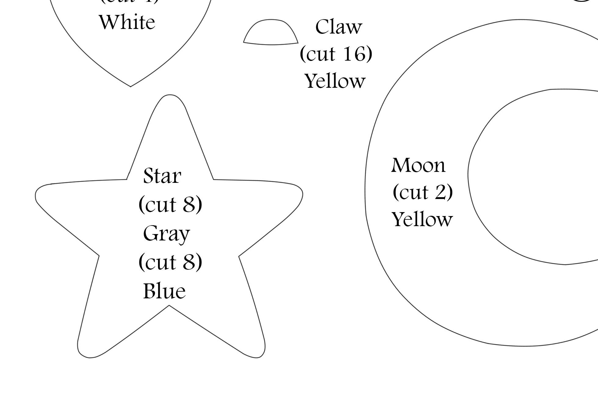 Baby mobile pattern Nursery decor PDF Felt toys sewing Etsy