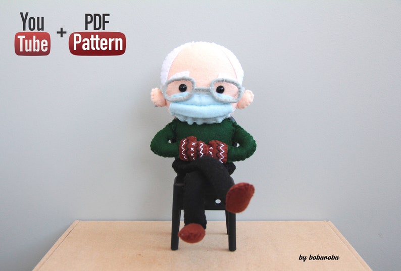 bernie sanders doll pattern