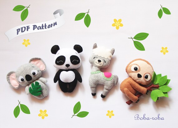 felt animal sewing patterns