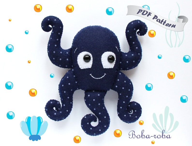 Octopus Felt Pattern PDF Octopus Sewing Tutorial PDF Pattern Etsy octopus-felt-pattern-pdf-octopus-sewing-tutorial-pdf-pattern-etsy