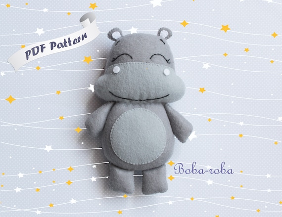 hippo plush pattern