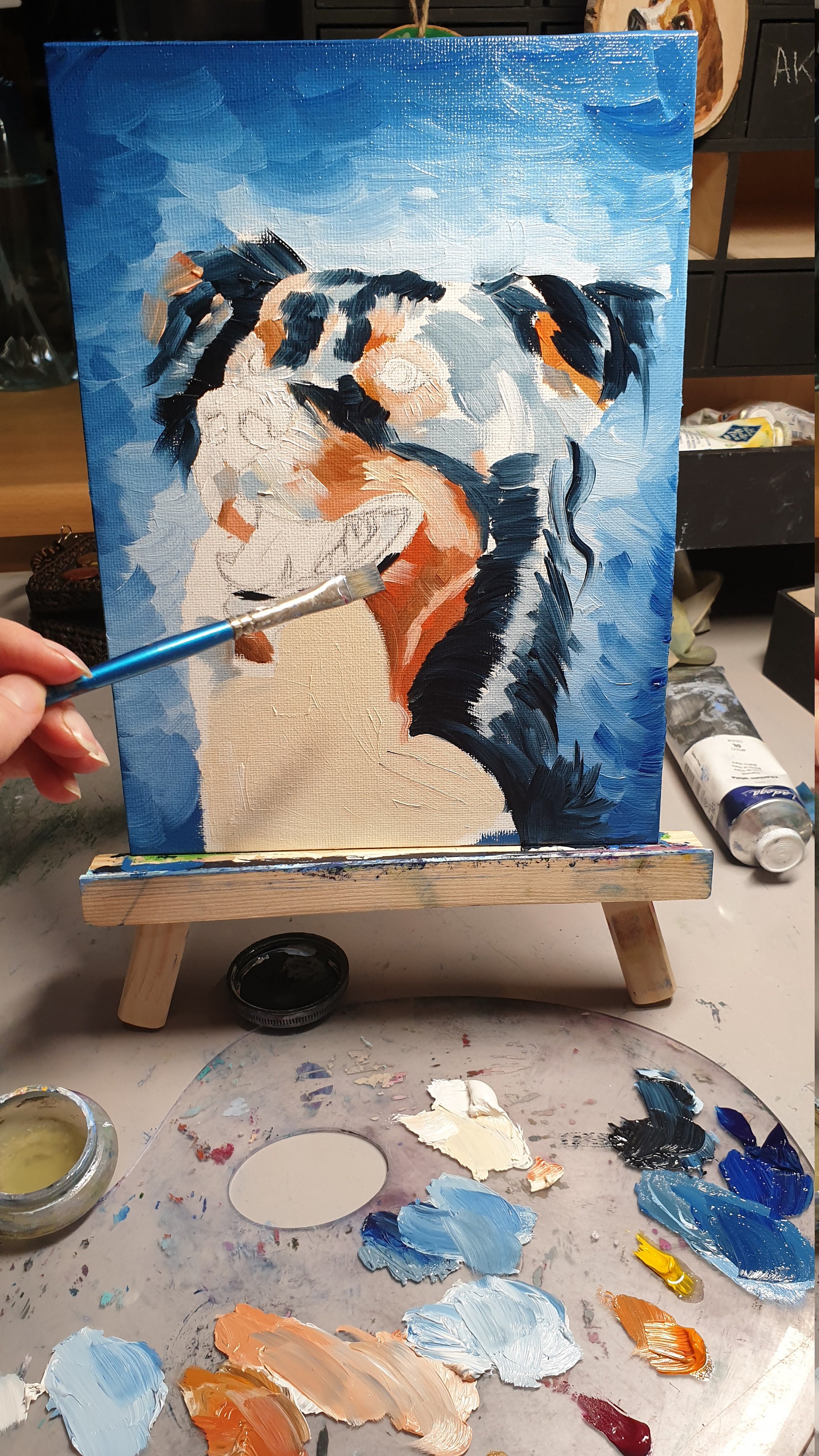 Draw My Dog Portrait Of My Pet Paint My Dog Pet Commission Etsy.de