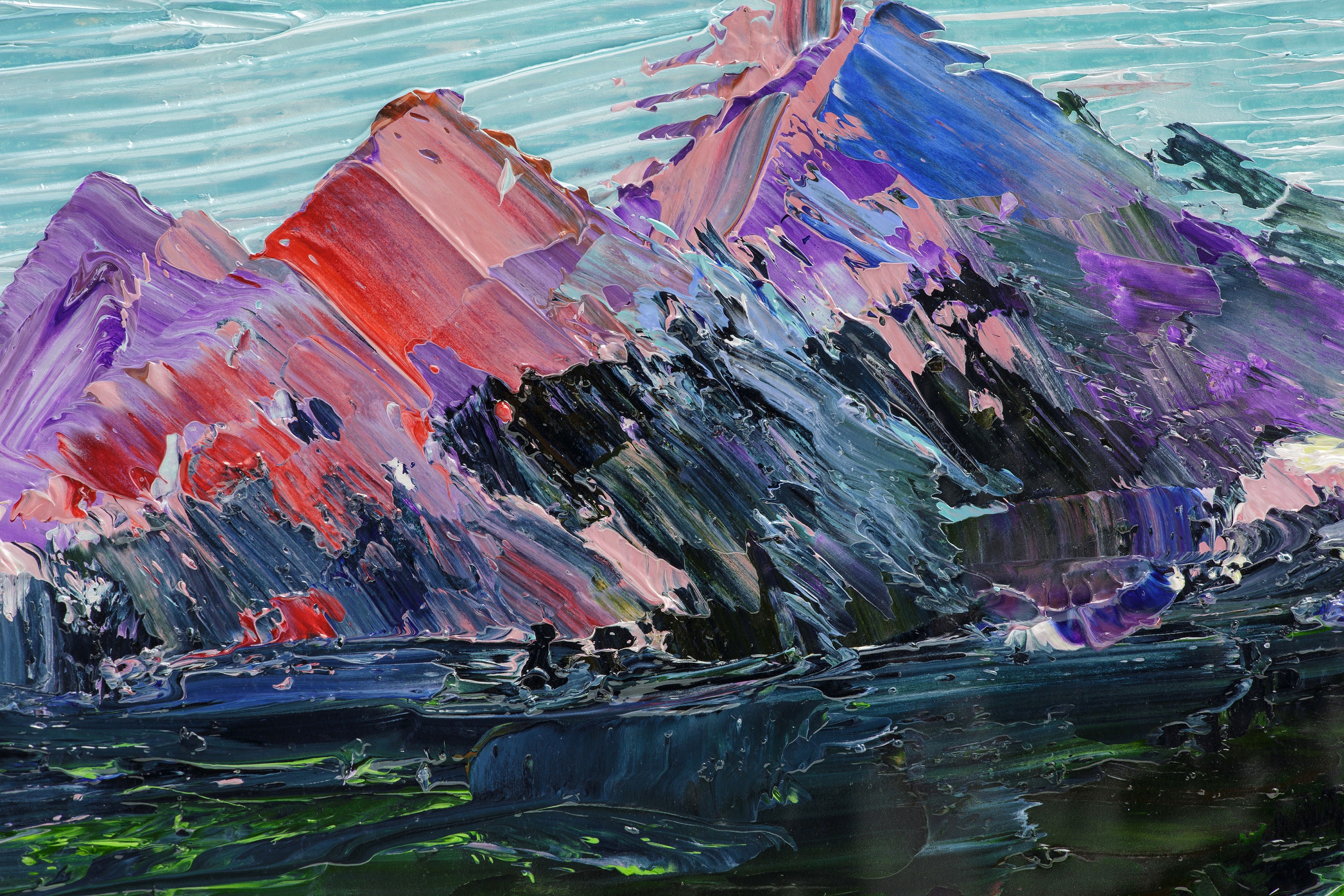 Alaska Painting National Park Original Art Denali Painting Etsy