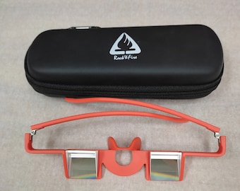 Rock&Fire - Gafas de aseguramiento para escalada en roca, color naranja.