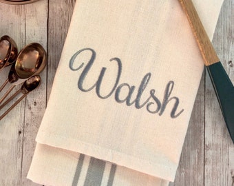 Personalized Retro Striped Towel