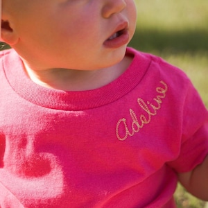 Personalized Infant and Toddler Cotton Tees