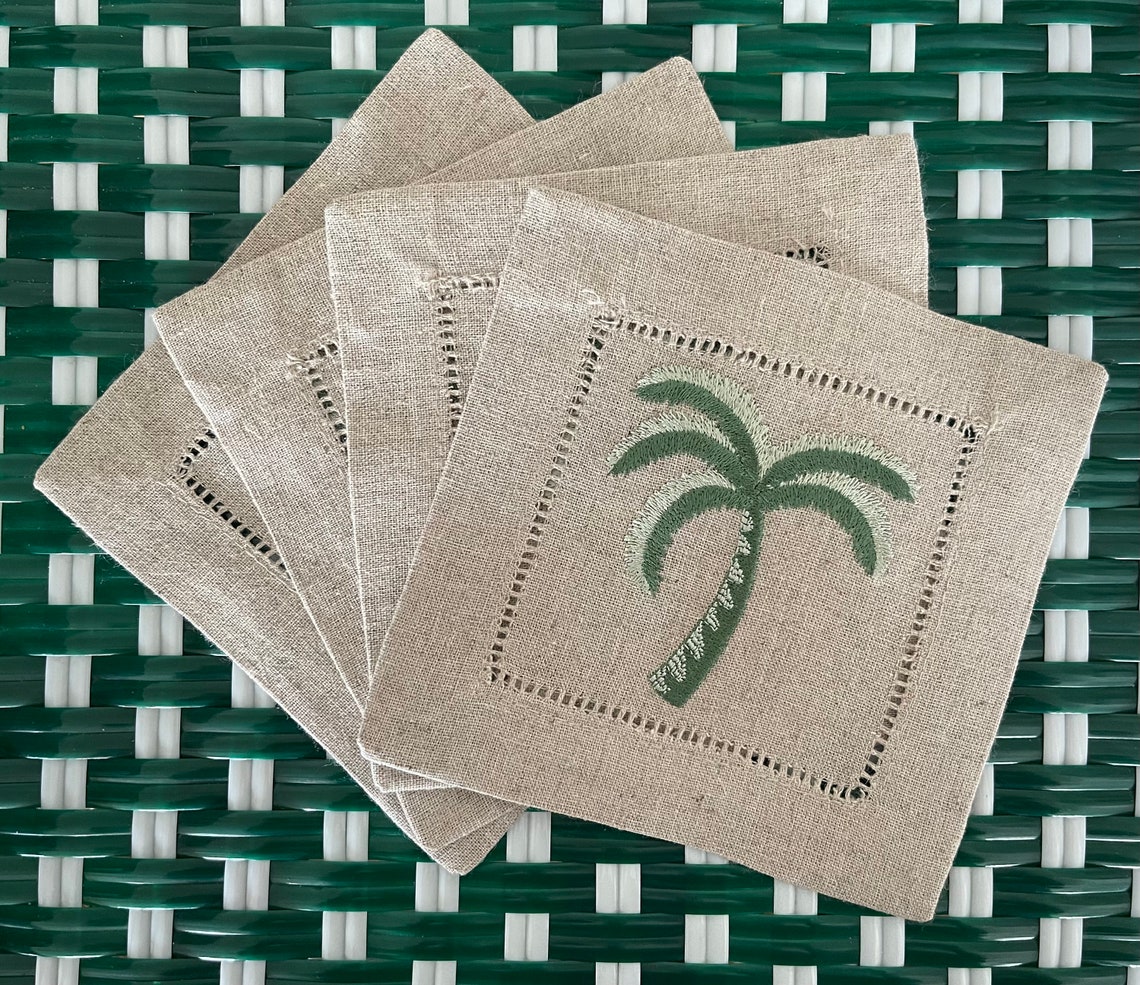 Bellamy Palm Cocktail Napkins main image 1