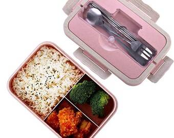 Microwave Safe 5 Compartment Eco Lunch Box with Bag and Cutlery by Smart Kitchen for Kids /& Adults Natural Wheat Straw BPA Free Reusable Japanese Bento Leakproof Bonus 30 Healthy Recipes eBook