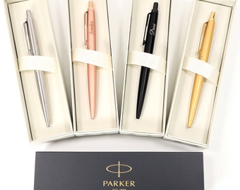 Penna monocromatica Parker Jotter XL personalizzata personalizzata + Confezione regalo / Regalo unico dal design / Incisa al laser - (nero, oro, argento, oro rosa)