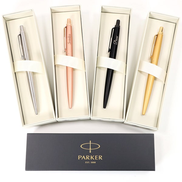 Personalised Custom Parker Jotter XL monochrome Pen + Gift Box | Design Unique Present | Laser Engraved - (black, gold, silver, rose gold)