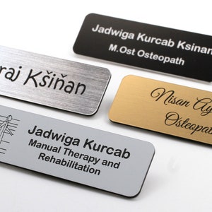 Premium Name Badges Silver