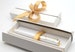 Personalised Custom Premium White Metal Pen + Gift Box | Design A Truly Unique Present | Laser Engraved 