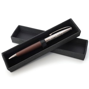 Gepersonaliseerde custom luxe houten pen + geschenkdoos | Ontwerp een werkelijk uniek cadeau | Lasergegraveerd