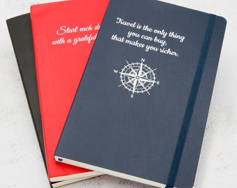 Personalised Moleskine Classic Notebook - Softcover, Ruled, L size - 21x13cm (A5) | Custom Printed Notepad