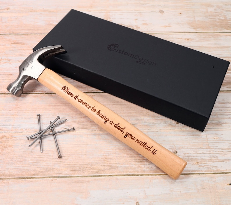 Personalised Custom Hammer Gift Box Design A Truly Unique Present Laser Engraved image 1