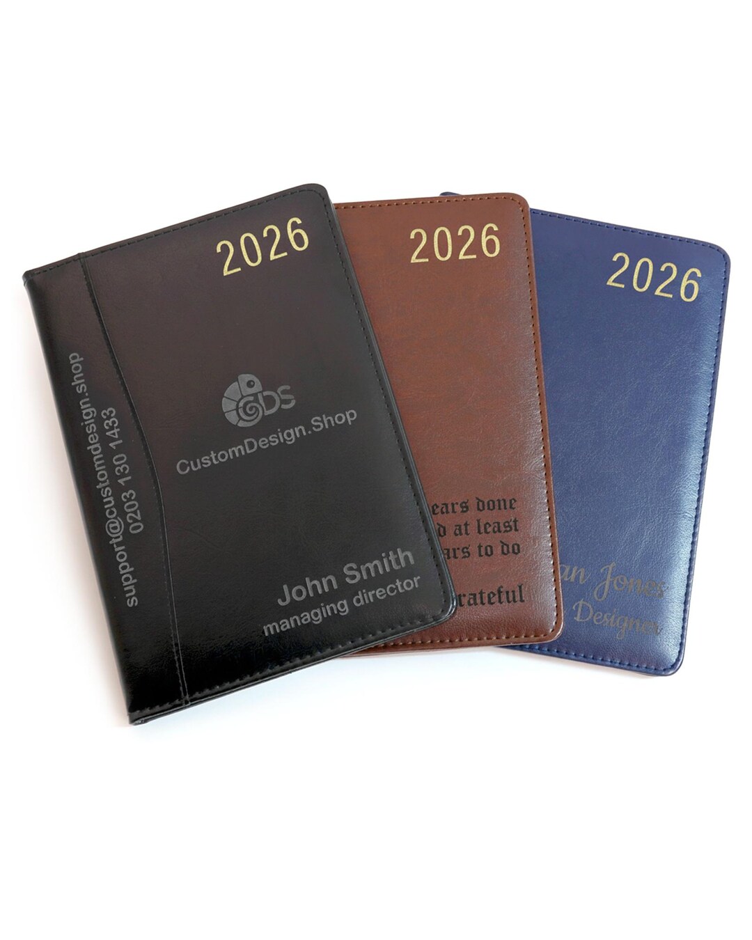 Agenda De Poche 2026 - Semainier A7 - Cuir Synthétique Noir - Léger, Compact - Pour Bureau, Étudiant, Organisation - 8