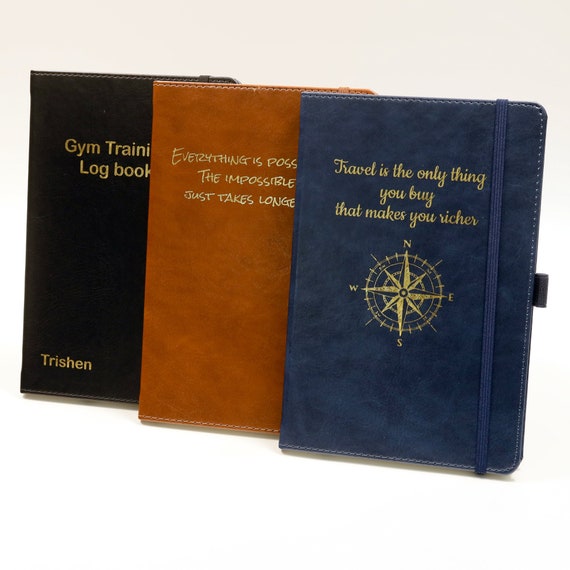 Taccuino Personalizzato A5 Con Incisione Laser - Copertina Rigida, Carta Premium, Idea Regalo Unica - Foto 9