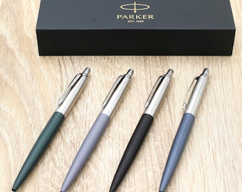 Personalised Parker Jotter XL Pen + Gift Box ~ custom made present - (Black, Blue, Green, Grey)