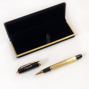 Personalised Custom Premium Golden Design Metal Pen Gift Box Design A Truly Unique Present Laser Engraved image 3