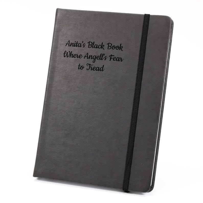 Personalised Hardcover Notebook A4,A5,A6 | Custom Engraved Journal | Practical Gift Idea Black