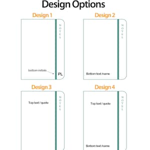 Cuaderno de tapa dura premium personalizado A4,A5,A6 / Diseñe un diario verdaderamente único / Regalo grabado con láser negro, azul, marrón, naranja imagen 4