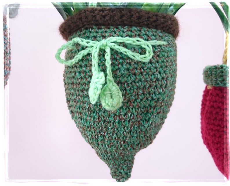 Home Decor Hanging Basket Holder Acorn Plant Holder Easter GIft Acorn Hanger Plant Pot Holder Hanging Planter Knitted Plant Hanger