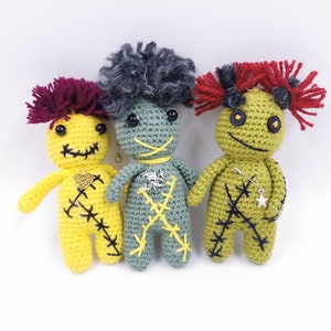 Voodoo Doll Collection, Set of Three Voodoo Amigurumies, Pocket Voodoo ...