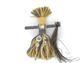 Voodoo Poppet Doll – Emotional Support Talisman, Handmade Hoodoo Figurine, Ritual Spell Doll, Magical Art Gift for Altar Decor
