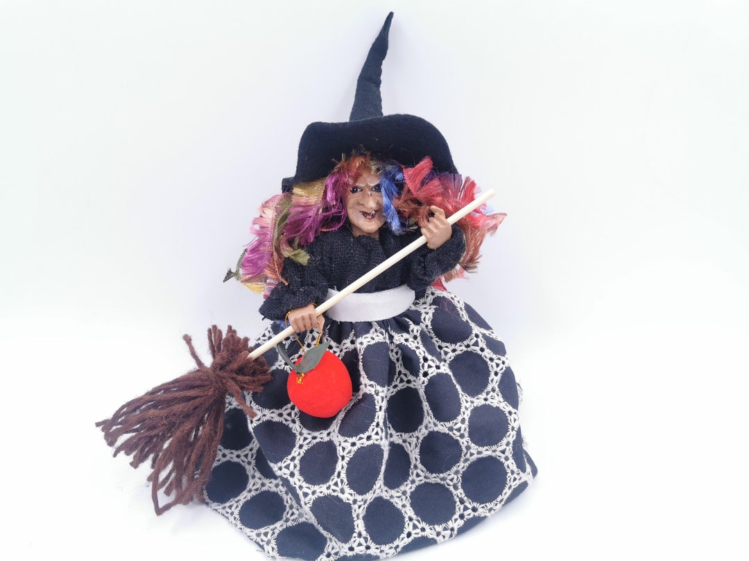 キッチン魔女人形、幸運の魔女、生垣魔女、妖精魔女の置物、家の精霊