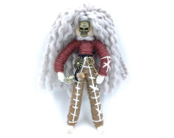 Voodoo Poppet Doll – Protection Ritual Magic Doll, Positive Energy Hoodoo Charm, Handmade Vodun Inspired Poppet, Spiritual Gift