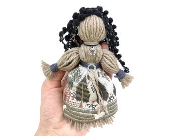 Poppet Kitchen witch Doll, Fairy Witch Poppet, Car Ornament, Pocket Poppet Figurine, Voodoo Magic Soft Doll Altar Decor New Home Gift Spirit