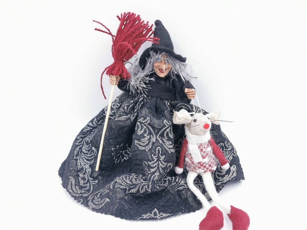Kitchen Witch Ornament Forest Witch Doll Wiccan Art Doll Kitchen Witch ...